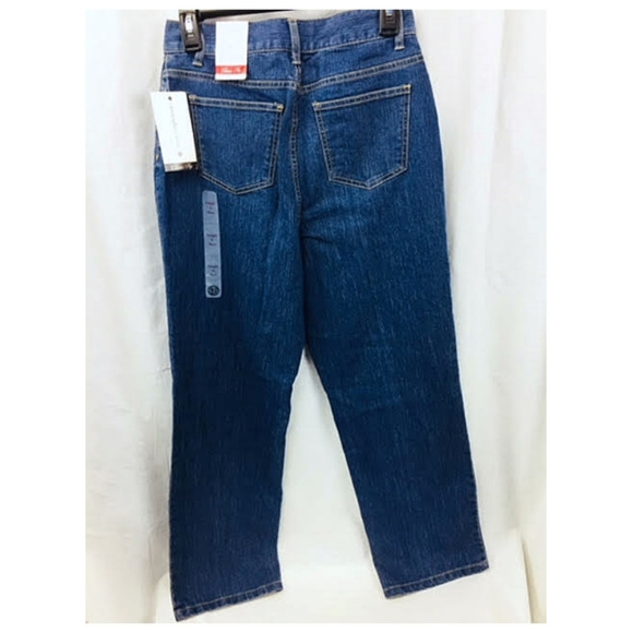 Classic Fit Straight Leg Denim Blue Jeans 6 Short - Picture 5 of 8
